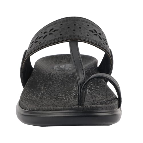 Image of Medifeet Women's Orthopedic Toe-Ring Sandals | Soft Cushioned Slip-On Comfort Slippers | Anti-Skid, Arch Support