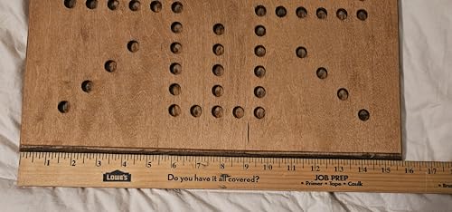 Tablero artesanal de madera real 16x16 inch con canicas miniatura 7