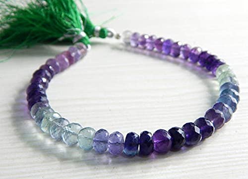 Fluorite perles de 6mm LKBEADS rondelles facettées pour fabriquer un cadeau d'anniversaire unique