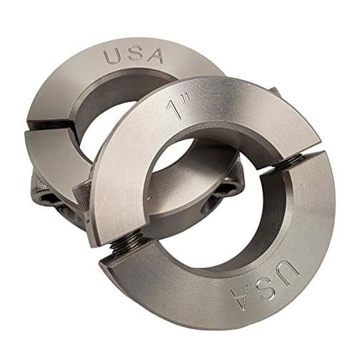 Coastal Machine Works 1.00 inch bore 303 stainless steel clamping collar