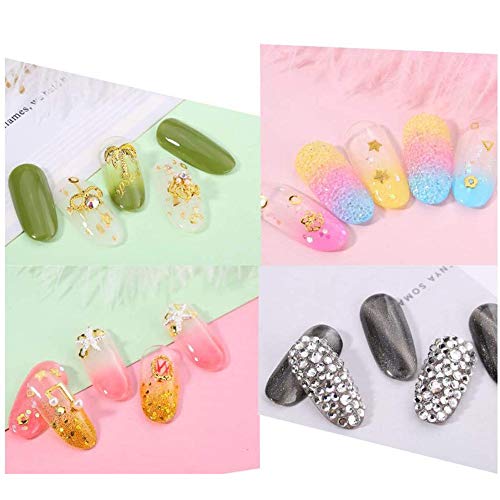 6 Boxen Diamanten Edelsteine Kristall Nail Art Strass Glitzer DIY Dekoration Nagel Juwelen Dekoration – Bild 5