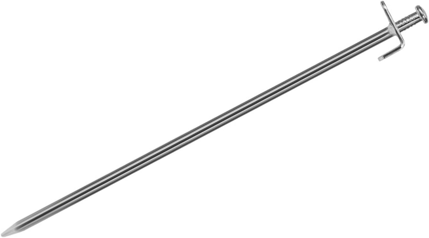 Pilipane Tent Pegs Steel Tent Stakes Lightweight Proof Camping Pegs for Outdoor Camping Beach Snow Canopy Silver 15.7in 40cm
