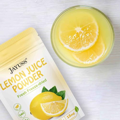 image for JAYUSS Lemon Juice Powder 8.82 Ounce, 100% Natural, Freeze Dried Lemon