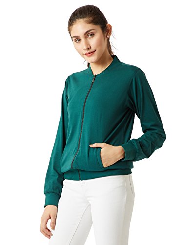 Image of Miss Chase Women's Cotton Full Sleeves Regular Fit Bomber Jacket | 2 Colors