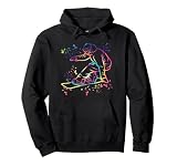 Snowboarder Colorido Snowboard Snowboard Sudadera con Capucha
