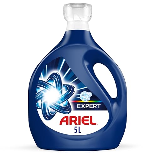 Detergentes, Drugstore ARIEL - Expert, Detergente Líquido, 5L o 80 Lavadas, con Fórmula Ariel Expert, Limpieza Profunda, Remueve Manchas y Cuida el Color de la Ropa, Detergente...