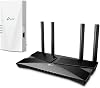 TP-Link AX3000 Dual Band Wi-Fi 6 Router and Range Extender Bundle, EasyMesh Supported, Dual-Core CPU, Ideal for Gaming XboxPS4Steam Archer AX53 and RE700X