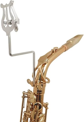 Soporte para partituras de saxofón alto, 7.1 in, abrazadera de lira de marcha de saxofón - en clip vertical para partituras musicales