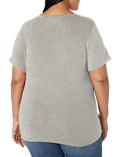 Image of Amazon Essentials Women's Plus Size Short-Sleeve V-Neck T-Shirt