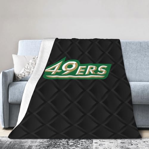 Charlotte 49ers Original Fleece Blanket, Very Soft Microfiber Flannel Blanket for Couch Warm and Cozy for All Seasons