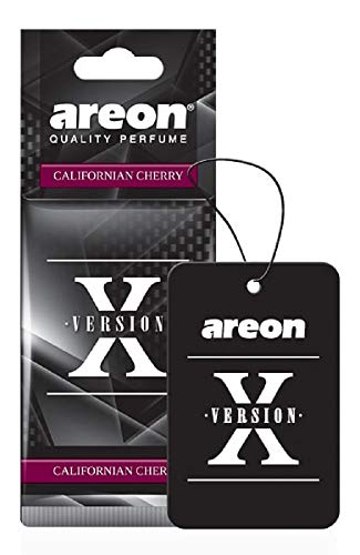Image of AREON X AXV08 Hanging Best Car Air Freshener Californian Cherry Scent, Paper Hanging Ornaments, Long Lasting Scent for Car or Home 12 Pack