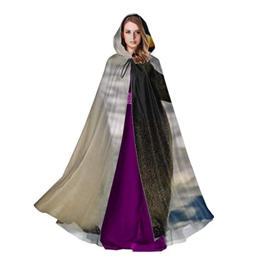 ZHANGhome Adorable pingüino Emperador Familia niños Capa Capa Capa con Capucha para niñas 59 Pulgadas para Navidad Disfraces de Halloween Cosplay