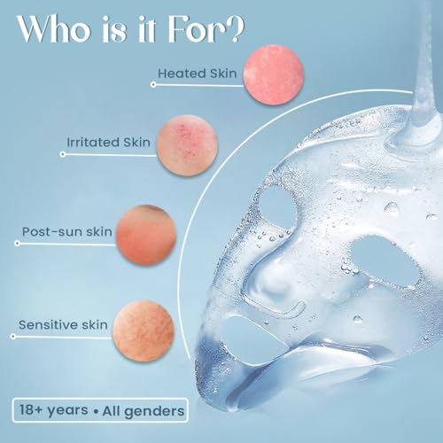 Image of Glamveda Hyaluronic acid Ice Dip Cooling Face Mask | Instant Ice-Dunk Sensation | For Instant Hydration, Skin Tightening & Pore Reduction| Boosts Collagen Production | Skin Brightening face Mask | 50g