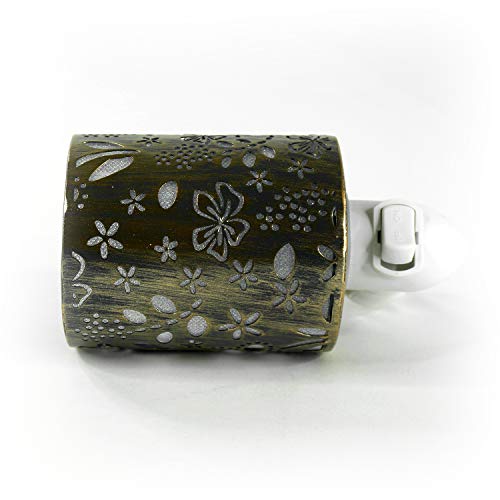 Difusor aromático eléctrico floral de bronce enchufable miniatura 5