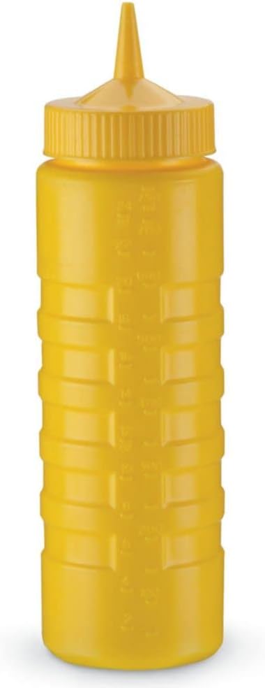 Traex 4932-08 Yellow 32 Ounce Single Tip Squeeze Dispenser