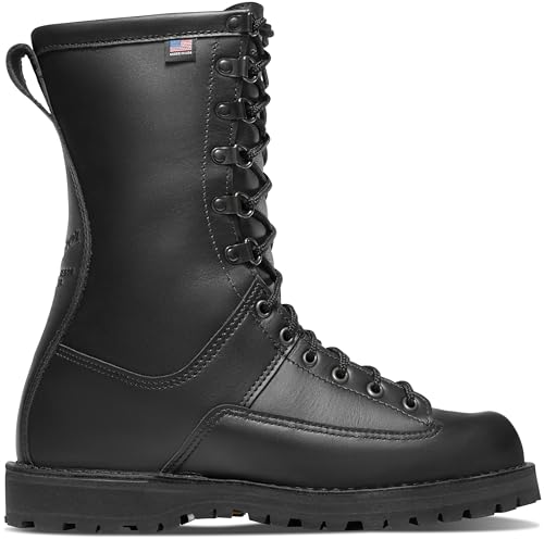 Danner Fort Lewis 10" Men's Boots - Full-Grain Polishable Leather Upper, Waterproof GORE-TEX, 200G Thinsulate, Vibram Outsole, Black - 13EE