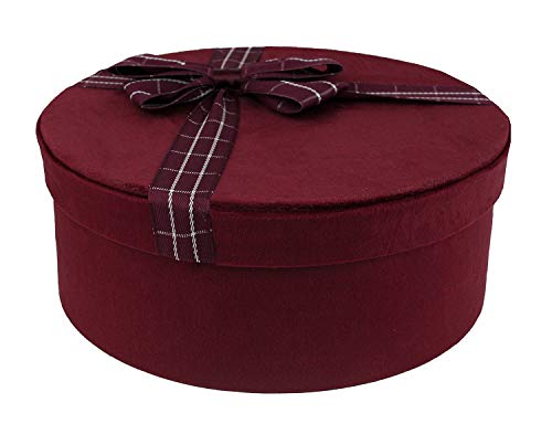 Briful Set di 4 scatole regalo quadrate con coperchio, scatole regalo beige con nastro di seta, dimensioni assortite, adatte per regali, artigianato