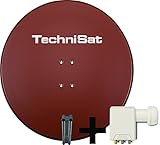  TechniSat Satman 850 Plus Incl. SCR-LNB y 40mm Halteschelle, Rot
