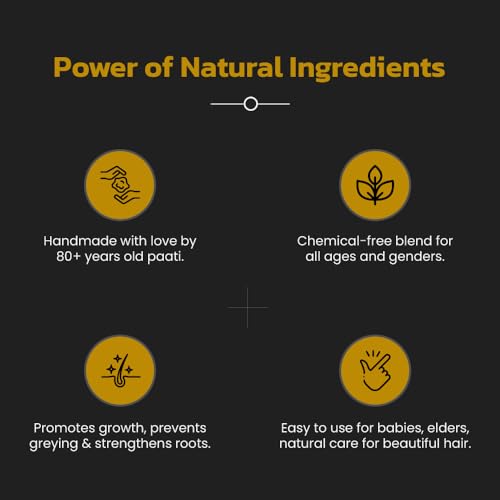 PIMPOM PAATI HAIR OIL | Handmade Hair Oil For Men, Women & Kids | Increases Hair Growth Naturally | Chemical Free (100 ML) - Image 4