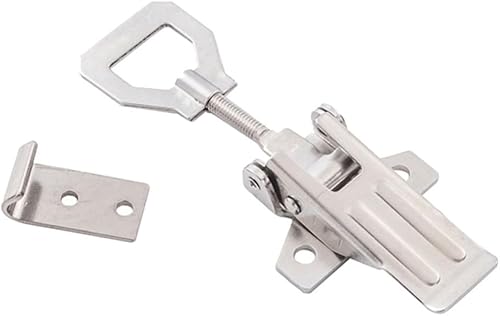 DOITOOL Cerradura de palanca de abrazadera ajustable Cerradura de maquinaria de acero inoxidable Abrazadera de palanca horizontal Cierre de caja de