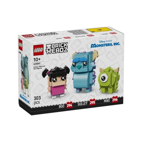 DIMENSIONI PERSONAGGI: Boo è composta da 294 pezzi, Sulley da 295 pezzi e Mike da 296 pezzi, ciascuno con dettagli caratteristici fedeli ai personaggi originali