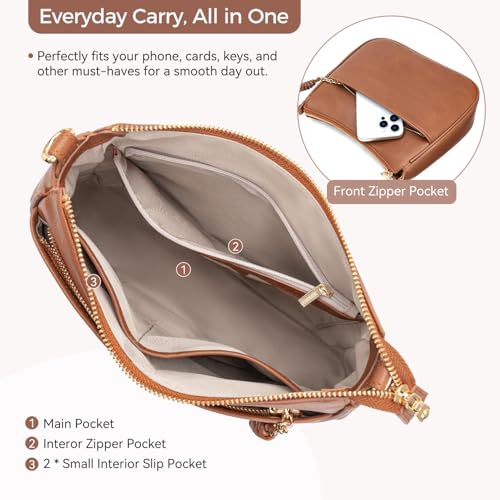 Peacocktion Crossbody Purses for Women Trendy Designer Vegan Leather Hobo Bags with Wide Shoulder Strap3