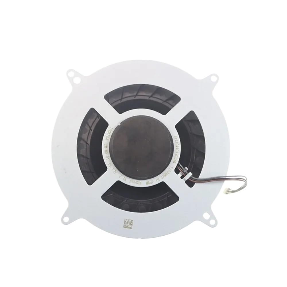OZYLLDZ Ventilador de refrigeración Interno 12047GA-12M-WB-01 DC12V 2.4A MA208101401244 para Sony PlayStation 5 PS5, 23 aspas Piezas de Repuesto