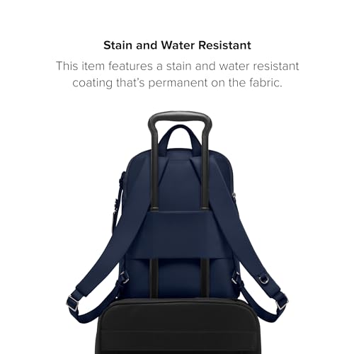 Image of TUMI - Voyageur Halsey Backpack - Travel Backpack - For Business, Fashion, Commute - Holds Up to 14 inch Screens - Indigo & Silver Hardware