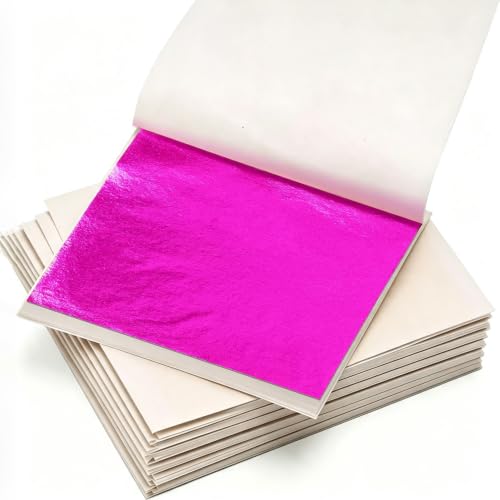 KINNO Gold Leaf Sheets for Art 300Pcs Hot Pink...