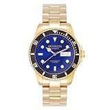 Miykon Automatic Watches for Men | Full Stainless Steel Mens Dive Watches with Quickset Day Date | Rotating Bezel, Skeleton Caseback, Luminous Hands and Markers, Japan Automatic, 50M Water Resistant