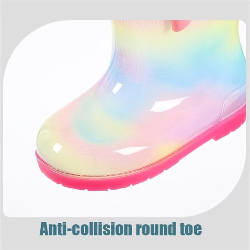 Kids Boy Girl Soft Fashion Rain Boots for Walking Water Sport School4