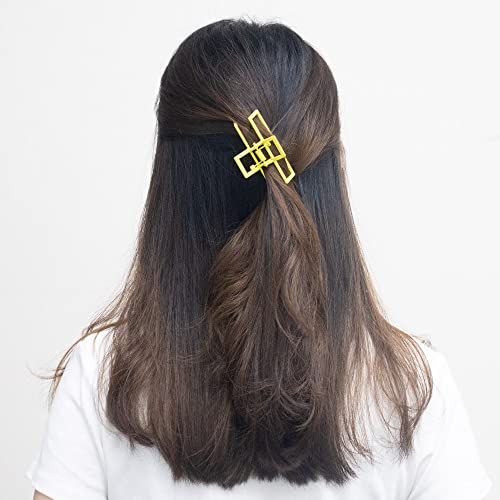 Tirdkid 5 Pack Large Metal Claw Clip For Thick Hair, Nonslip Small Metal Hair Claw For Thin Hair, Best Gift For Women And Girls (Yellow) #TOP5