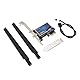 Fyearfly PCIE Netzwerkkarte Bluetooth 5.3 AX1800 Dual Band PCIE WLAN Adapter 1800Mbps WLAN WiFi 6 Karte 2.4Ghz/5Ghz Antenne für Desktop PC