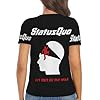 Ladies's Quo Rock Band Status Minimalist Elegance T-Shirt Comfortable Premium Top Date Night Slimming T-Shirt Multicolor XL #3
