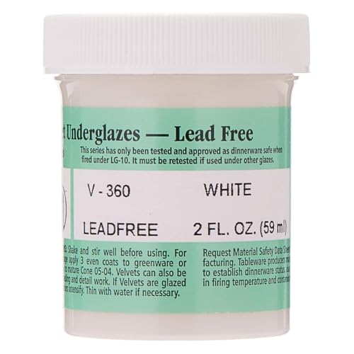 AMACO Velvet Underglaze 2 oz Jar White