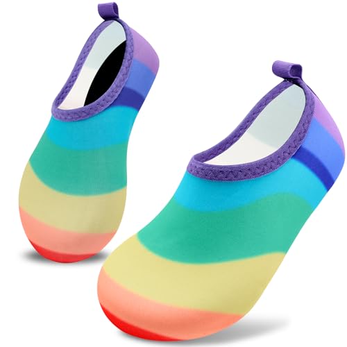 Image of VIFUUR Kids Water Shoes Girls Boys Quick Dry Aqua Socks for Beach Swim Outdoor Sports