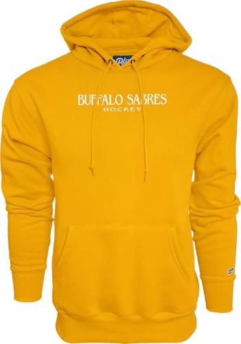 Blue 84 Buffalo Sabres NHL Officially Licensed Hooded Sweatshirt Thrift Embroide