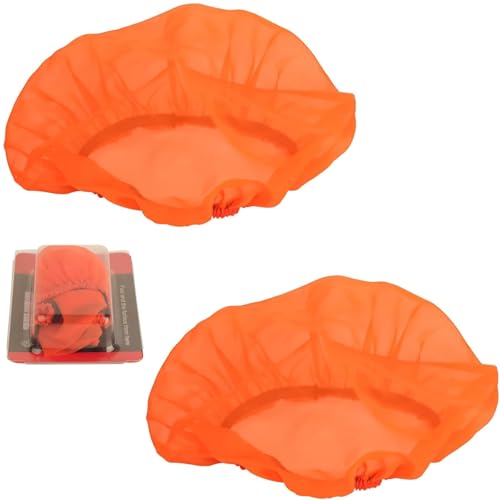 PRO CAKEN Motorcycle Universal Foam Air filter Cover Protector Air Filter Cover For Dirt Pit Bike Air Filter Cleaner Kits-Orange 2pcs
