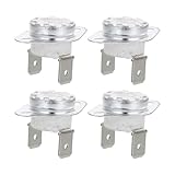 TOMETURE 16a 250v Ksd302 Temperaturregler Thermostat mit 135 Grad Schließer Keramik Metall 4 Stück für Elektrische Geräte und Bügeleisen