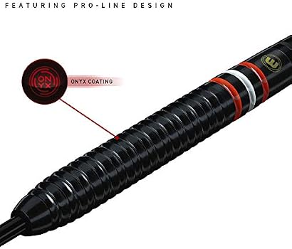 Fléchettes Winmau MvG Acclaim 25g - Pointe Acier Tungstène, Avec Ailettes Et Tiges Design