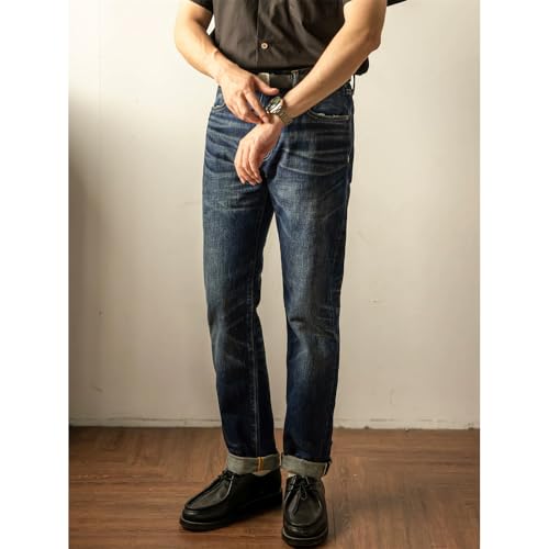 Red Tornado Slim Straight 16oz Selvedge Denim Jeans2