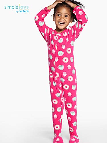 Simple-Joys-by-Carters-Toddlers-and-Baby-Girls-Loose-Fit-Flame-Resistant-Fleece-Footed-Pajamas-Pack-of-3