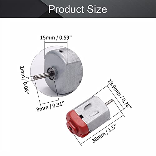 Fielect 5Pcs Dc Motor 3V 16500Rpm 0.35A Micro Motor Electric Motor Round Shaft For Rc Boat Diy Airplane Toys Model Diy Hobby #TOP1