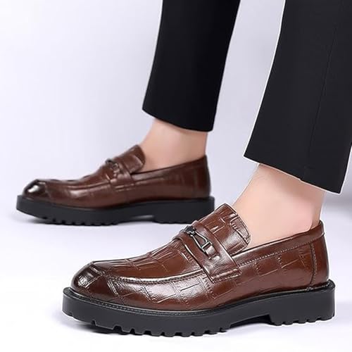 Men's Business Casual Loafers - Genuine Leather Slip-On - Non-Slip Office Shoes4