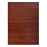 Lola Home Alfombra para salón de bambú (180 x 250 cm, Nogal)