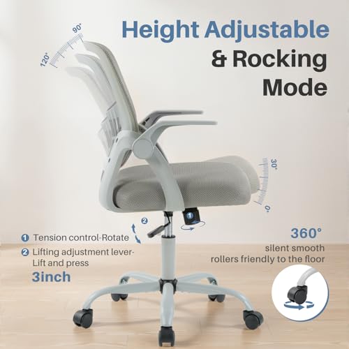 Image of DUMOS Ergonomic Home Office Chair, Lumbar Support Desk Chair