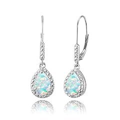 Synthetic White Opal - Silver