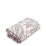 Vera Bradley Women's Oversized Fleece Plush Throw Blanket, Sand Paisley, Full/Queen
