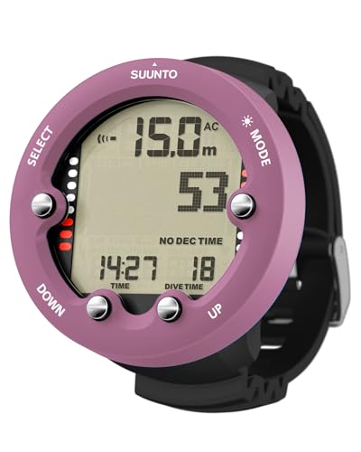 SUUNTO Dive Zoop Novo Montre de Plongée Numérique avec Grand Écran Rétroéclairé, Étanche à 80 m, Ordinateur sous-Marine avec Fonctions de Réveil, Météo, 1.5 Ans d'Autonomie en Mode Subaquatique