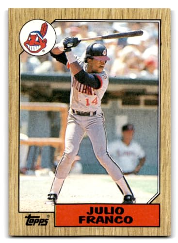 1987 Topps Baseball #160 Julio Franco Cleveland Indians Official MLB Trading Card